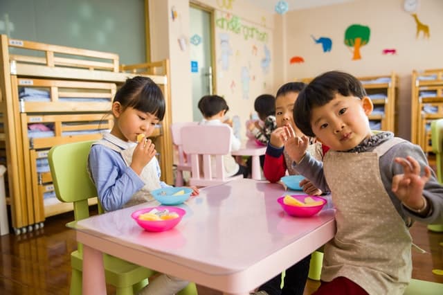 Children eating